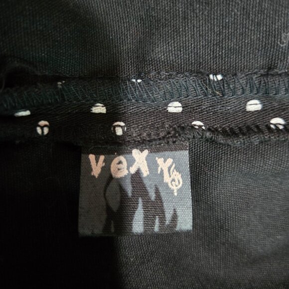 Y2K Vexy Black Polka Dot Corset Dress Size XS Goth Scene Retro 50s Rockabilly - Picture 14 of 15